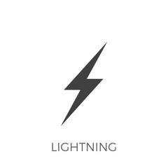 Lightning Vector Icon