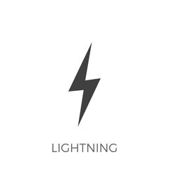 Lightning Vector Icon