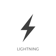 Lightning Vector Icon
