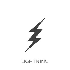 Lightning Vector Icon