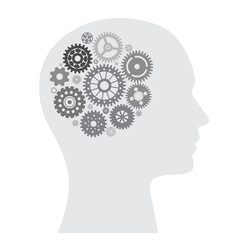 Human brain with wheel collection