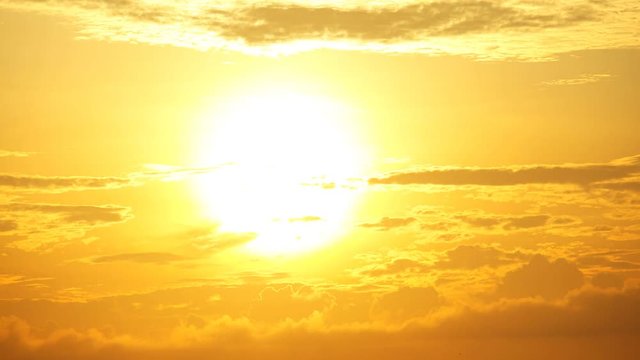 Sunrise with cloud and fog