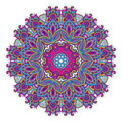Vector mandala pattern of henna floral elements
