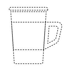 delicious coffee drink in plastic container