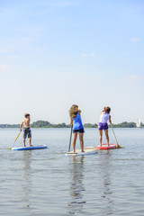 Stehpaddeln in den Ferien am Altm&uuml;hlsee