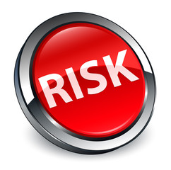 Risk 3d red round button