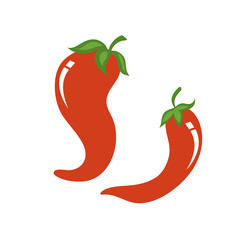 Red pepper cartoon vector illustration