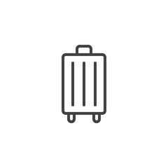 Travel Bag outline icon. linear style sign for mobile concept and web design. Luggage vector icon line vector icon. Symbol, logo illustration. Pixel perfect vector graphics