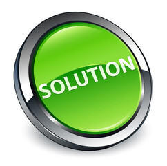 Solution 3d green round button
