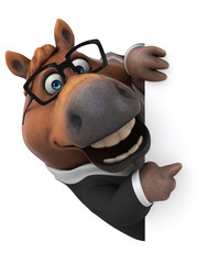 Fun horse - 3D Illustration © Julien Tromeur