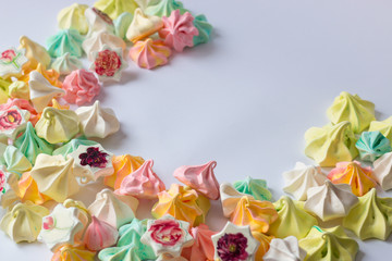 Colourful Meringue colored meringues many different sweet