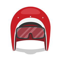 helmet motorcycle vector illustration flat style