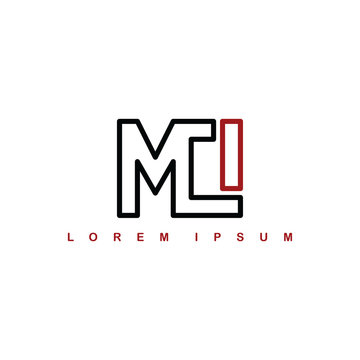 mci alphabet letter art theme logo logotype