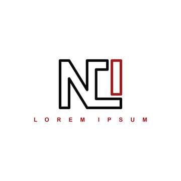 nci alphabet letter art theme logo logotype
