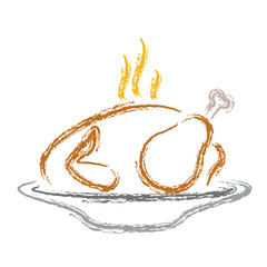 delicious chicken cook icon