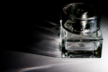 the bottle under the perfum
