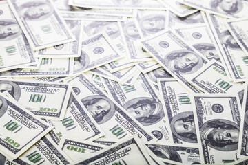 Background of dollars.