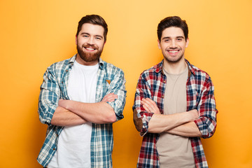 Portrait of a two smiling young men