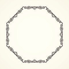 Vignette. Vector drawing