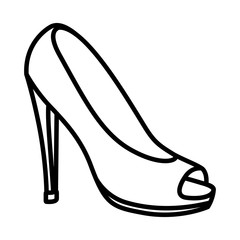 high heel shoe pop art icon