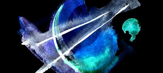 Abstract painting artistic background © shooarts