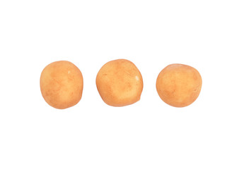 Marzipankartoffeln auf weiss