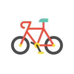 Fototapeta premium Bicycle flat icon