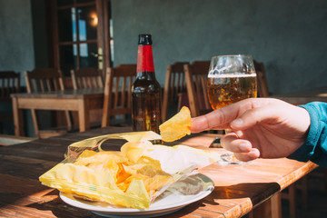 AfterWork Snack Chips and Beer