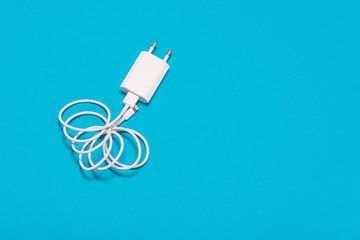 White charger with cable
