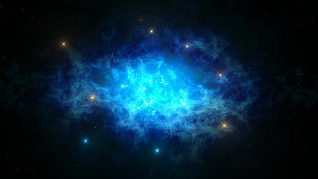 Intergalactic Nebula blue