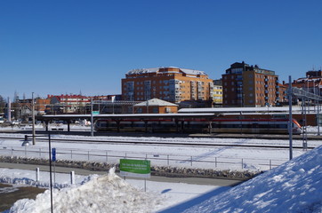 Die Stadt Ludvika in Dalarna,Schweden