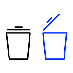 Bin icon set