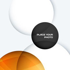 Business design of yellow grey abstract vector elements for graphic template. Modern background.