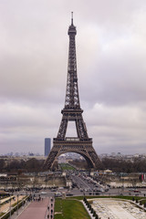 Eiffel Tower In The City Of Paris