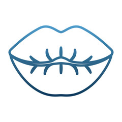 female lips sensuality icon