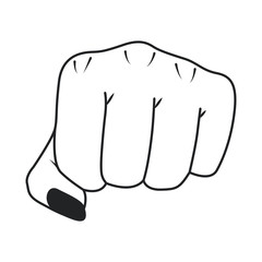 hand fist gesturing icon