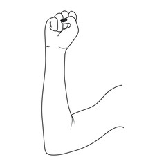 arm human fist icon