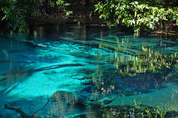 Sra Morakot Blue Pool at Krabi Province, Thailand