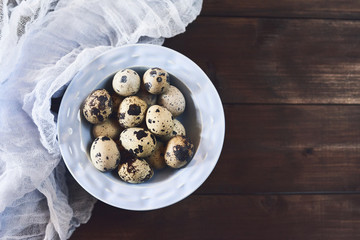 Fresh eggs over background