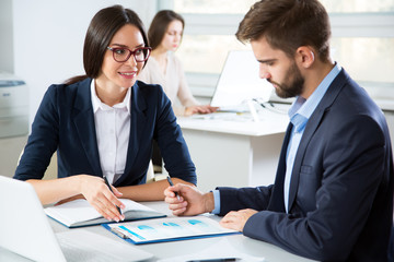 Business people in an office