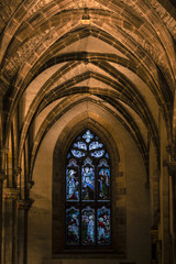 Fototapeta premium St Giles' Cathedral, also known as the High Kirk of Edinburgh is the principal place of worship of the Church of Scotland in Edinburgh.