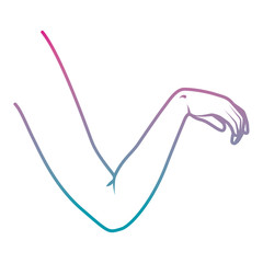 arm human relax icon