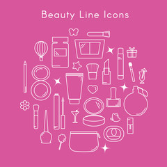 Beauty Line Icons