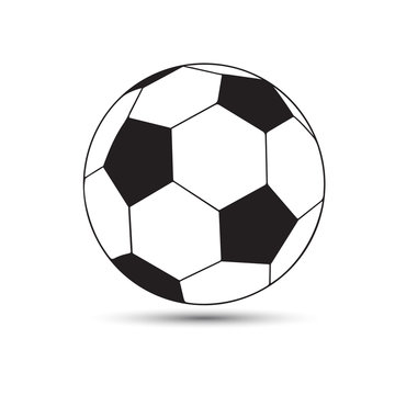Vector illustration of a soccer, soccer-ball