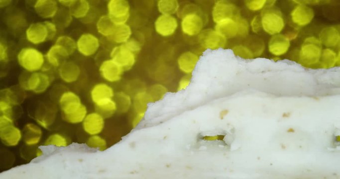 Pesach matzo. Matzoh jewish passover bread. 4K. Extreme macro. Isolated.
