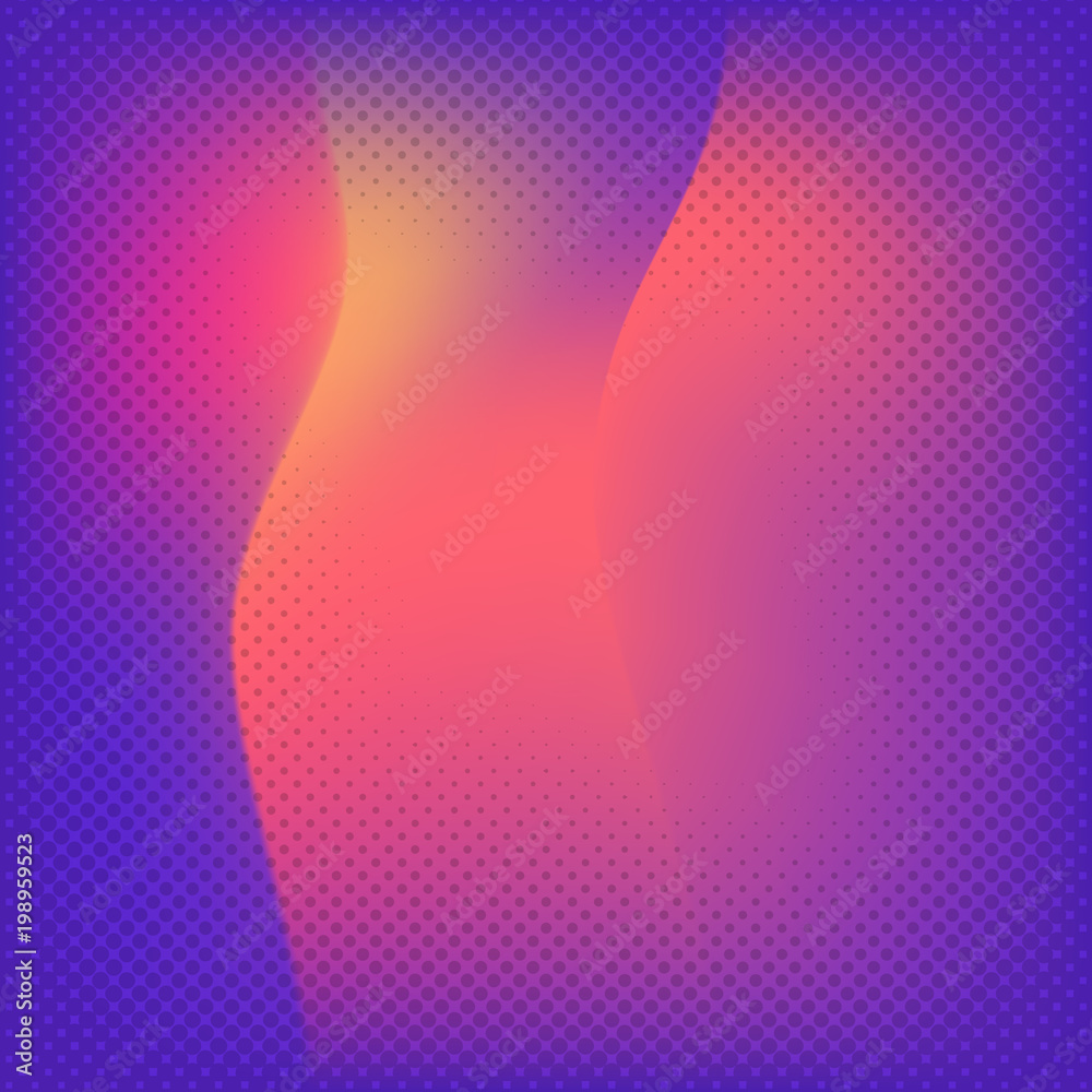 Aufkleber abstract gradient halftone violet background