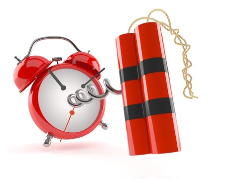 Dynamite with alarm clock