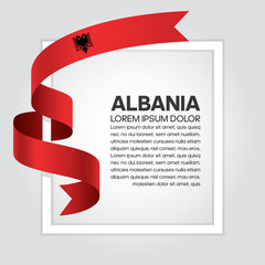 Albania flag background