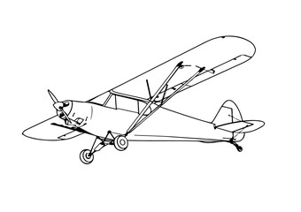 sketch plane with propeller vector