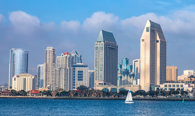 Fototapeta na wymiar Downtown City of San Diego panorama, California USA